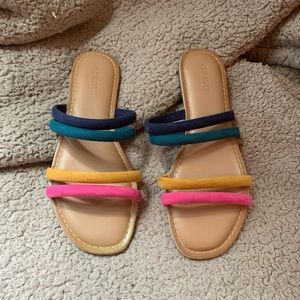 Multicolored Old Navy Slide Sandals SIZE 7